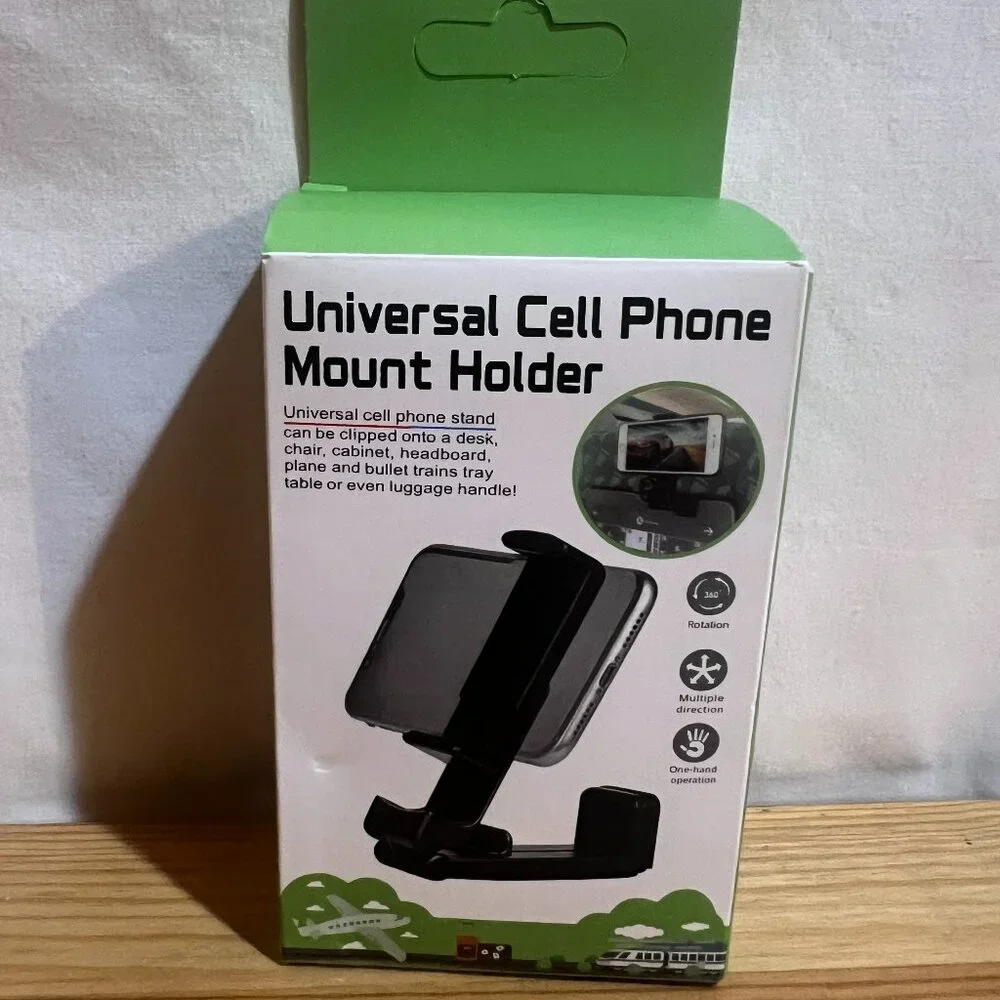 Universal Cell Phone Mount Holder 360 Rotation Holds Anywhere, Anytime Brand New